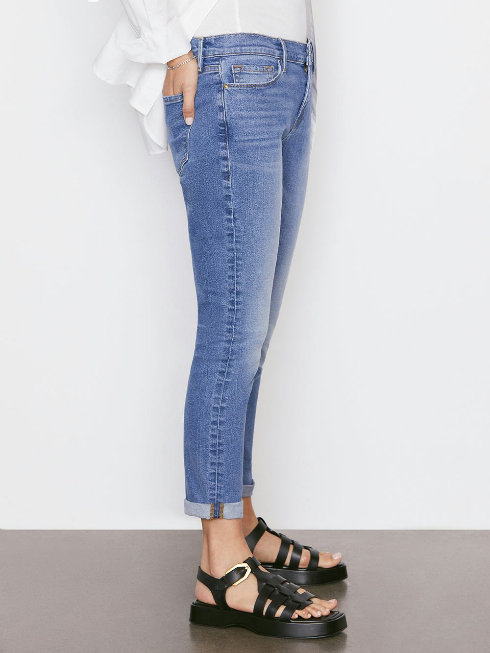 jeans side view